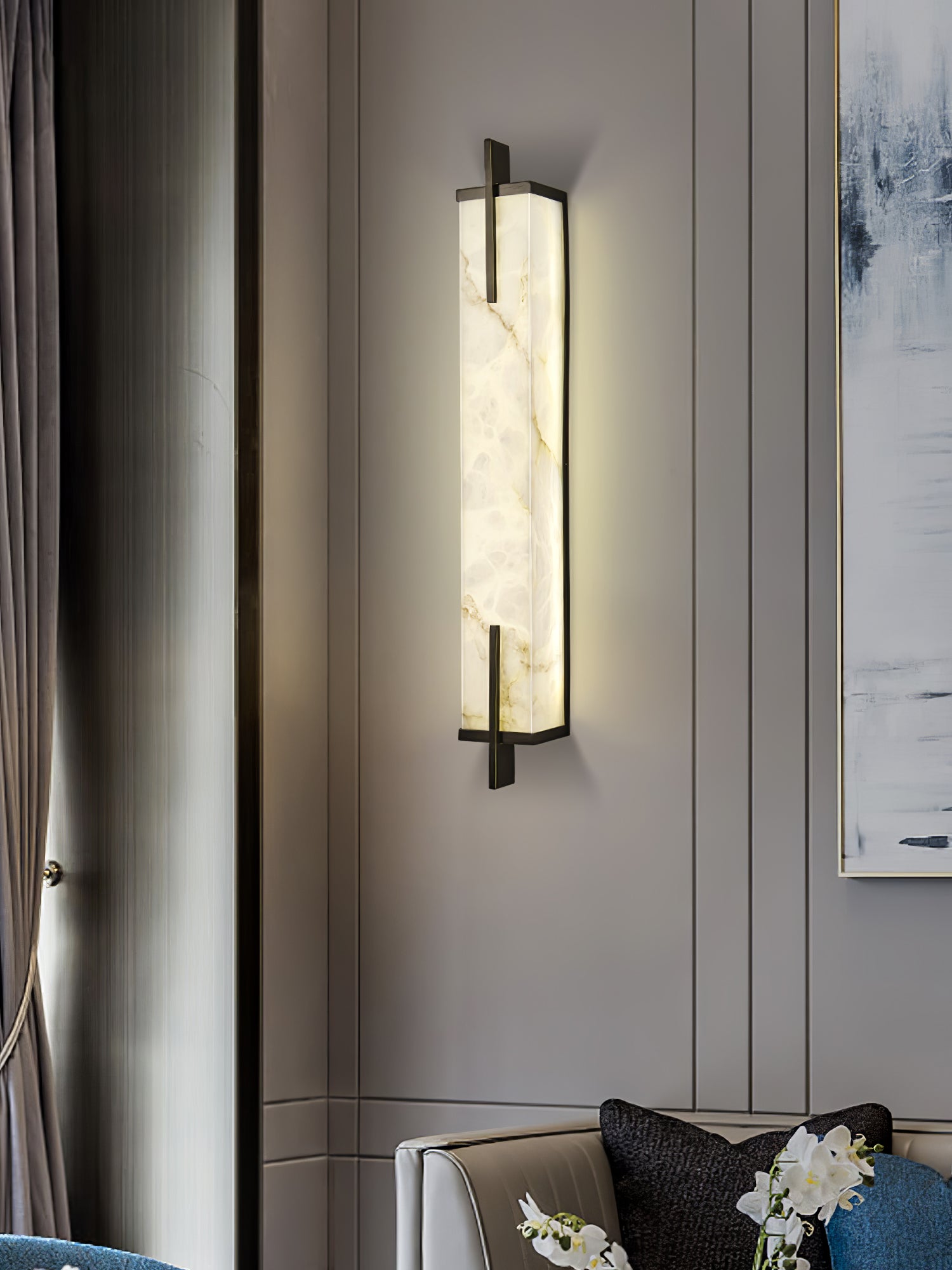 Ally Alabaster Wall Light - The Lighting Agency