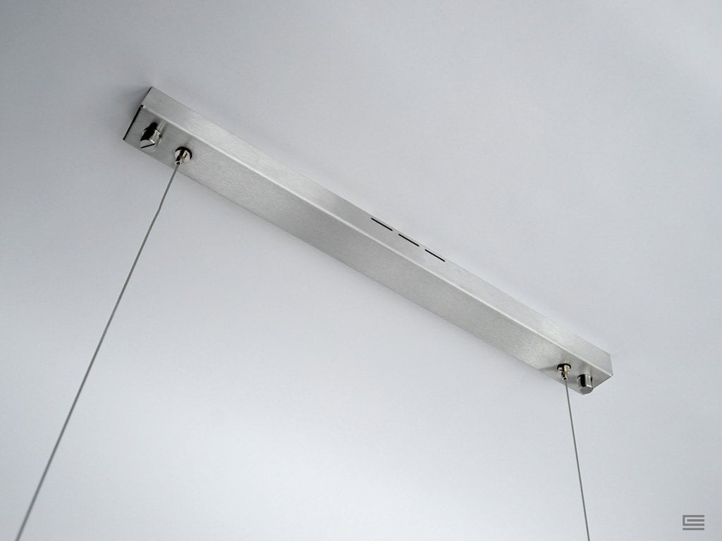 Concrete Linear Pendant Light - The Lighting Agency