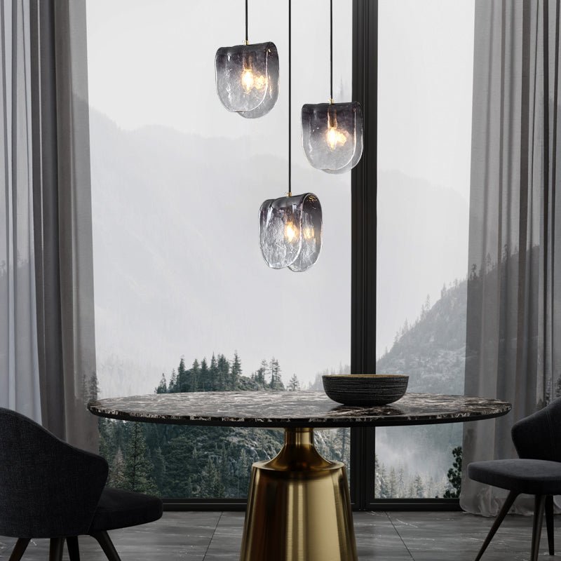 Fall Smoked Glass Pendant Light - The Lighting Agency