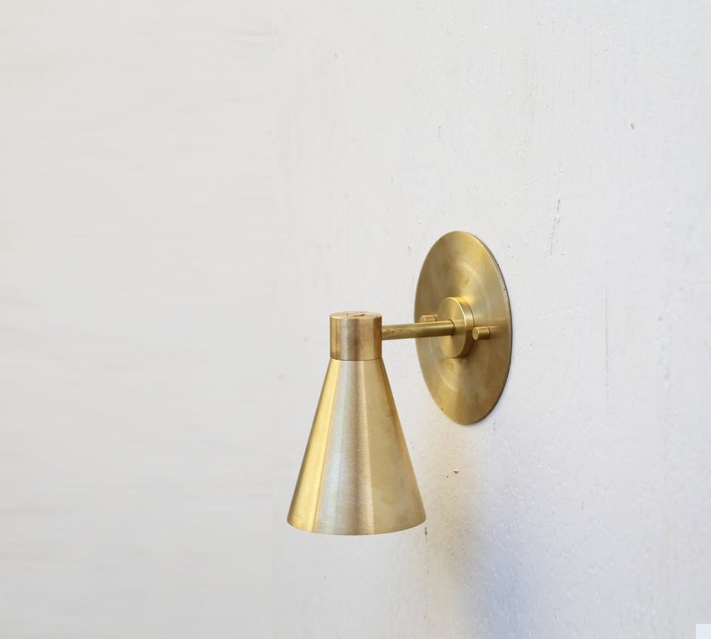 Contories Brass Wall Light - The Lighting Agency