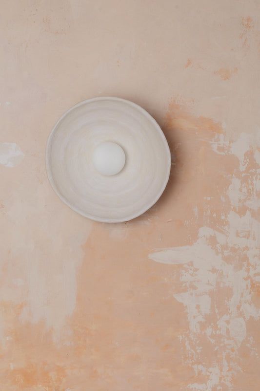 Handmade Clave Clay Wall Light L - The Lighting Agency