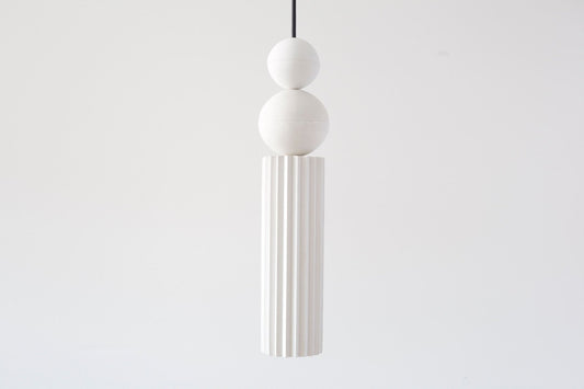 Cylinder Plaster Pendant Light - The Lighting Agency