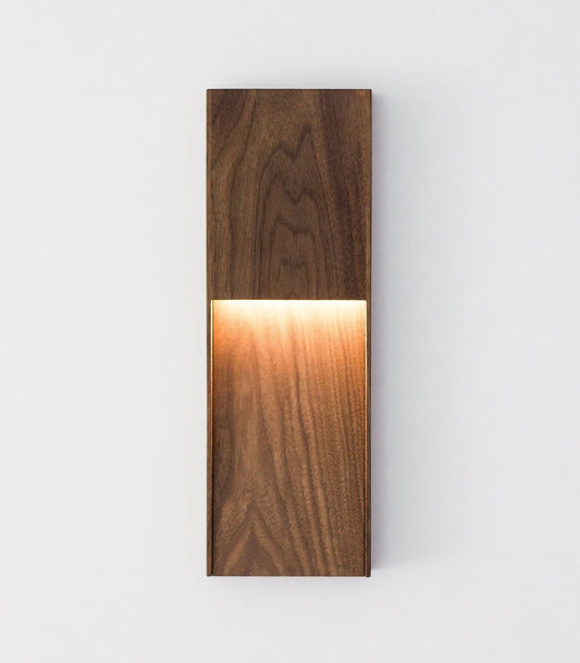 Lux Wallnut Wall Light - The Lighting Agency