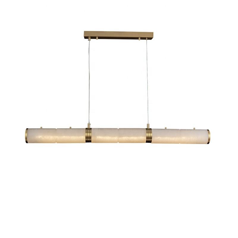 Kera Linear Marble Pendant Light - The Lighting Agency