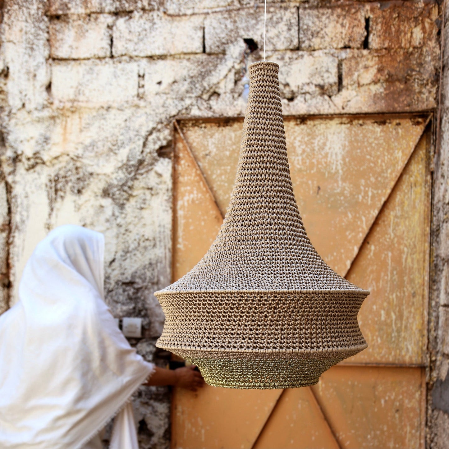 Joosh Crochet Pendant Lamp - The Lighting Agency