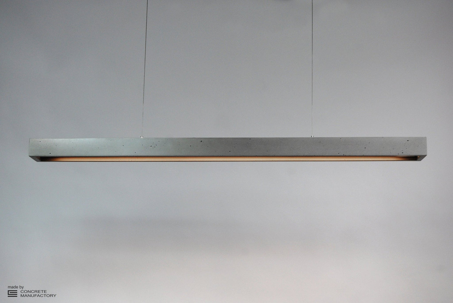 Concrete Linear Pendant Light - The Lighting Agency