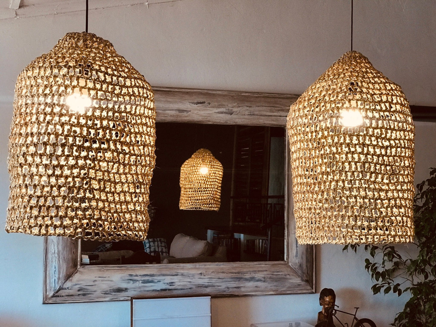 Palm Net Pendant Light Shade - The Lighting Agency